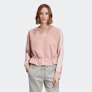 Adidas Originals Bellista Winter‎ Sporty Chic Casual Crewneck Sweatshirt Pink